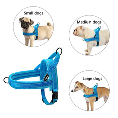 Reflective Padded Harness For Comfortable Walks