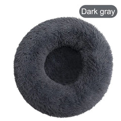 Warm Soft Long Donut Plush Pet Cushion