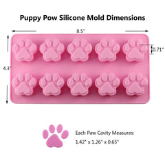 Puppy Dog Paw and Bone Ice Trays Treat Molds