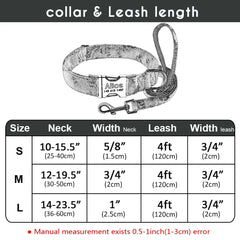 Customizable Nylon Collars With ID Tags